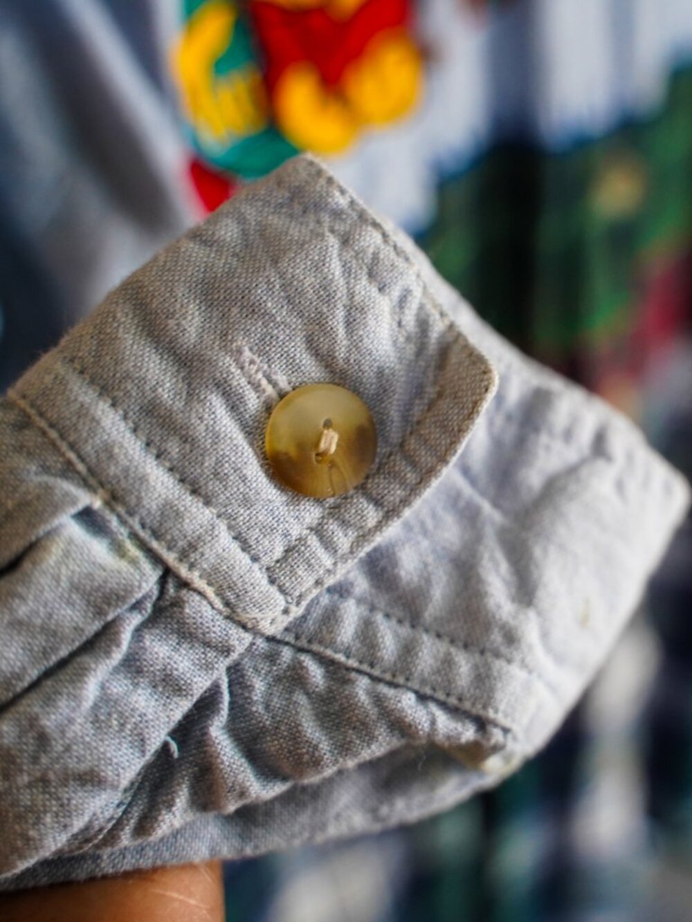 Vintage 90s The Disney Store Winnie The Pooh Patchwork Flannel Shirt Size Small - Picture 7 of 14